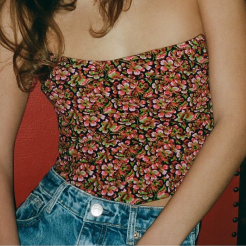 Floral crop top